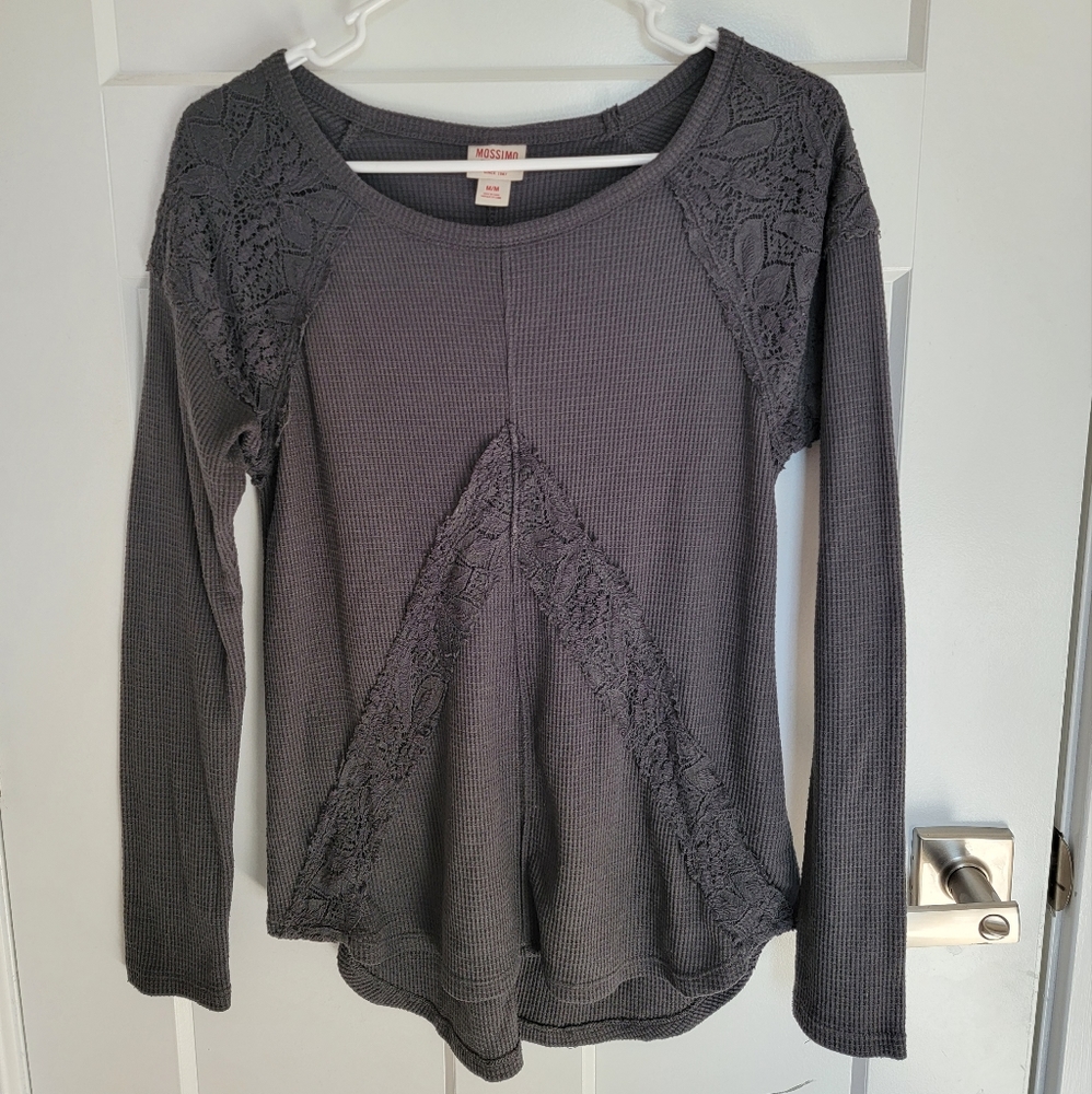 Mossimo Long Sleeve Shirt with Lace